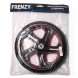 Колесо для самоката Frenzy Wheel, подшипник Abec 7,  215 мм, черный с красным