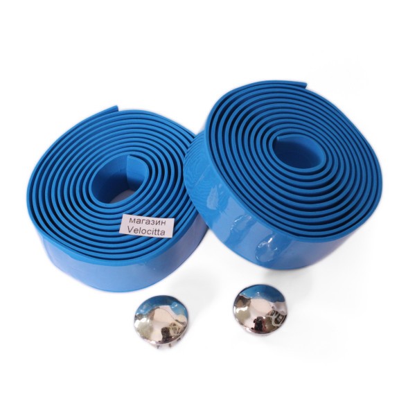 Обмотка руля Graffiti, 30х2000 мм, полиуретановая, эластичная, с заглушками, синий