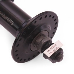 Веловтулка передняя Shunfeng SF-A209F 48отв., BMX, ось 3/8"х100x140 мм, алюминиевая, под U-br, на гайках, 48 отверстий, торг. уп.