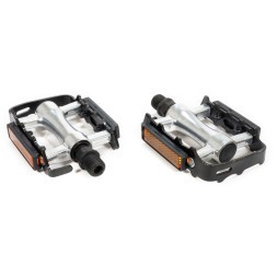 Педали PD-893-9x16-SL, MTB, алюминиевые, 100x80 мм, резьба 9/16&amp;quot;, серебристые