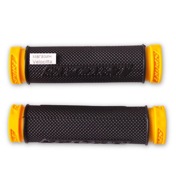 Грипсы велосипедные &amp;quot;Sport&amp;quot; TC-G100, резина, 120 мм, желтый