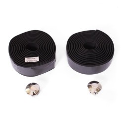 Обмотка для велоруля Graffiti, 30х2000 мм, полиуретан, эластичная, с торцевыми заглушками, черный