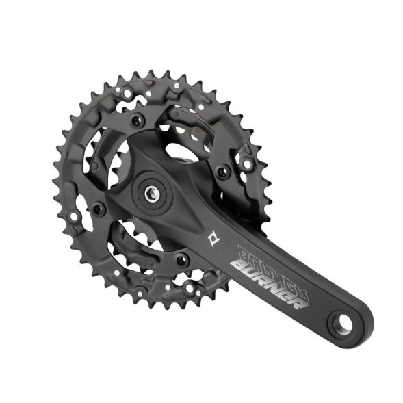 Система шатунов велосипедная Prowheel Burner-301-N, 170 мм, SQR, 9/16, 42x32x22T, алюминий, Chainline: 50, съемные звезды BCD 104/64 мм, черный