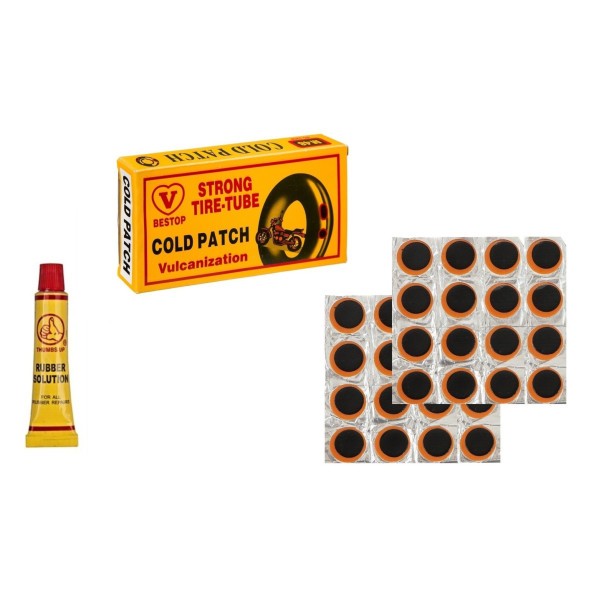 Велоаптечка Bestop JS-1003, заплатки 24 шт. (54x32 мм), клей, картонная коробка