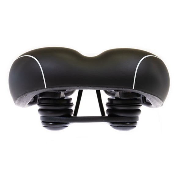 Велоседло Velo SD-VL-6104-0-BK, 275x211 мм, комфорт, вакуумное, эластомерное, черное