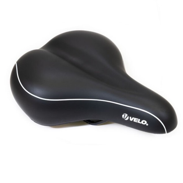 Велоседло Velo SD-VL-6104-0-BK, 275x211 мм, комфорт, вакуумное, эластомерное, черное