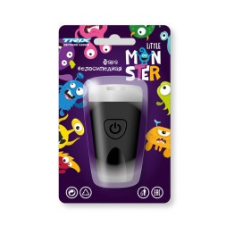 Велофара Trix Little Monster LHTX378FCLM, детская, передняя, 1 супер яркий белый диод, линза, 3 режима, силикон, Black