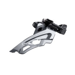 Переключатель Shimano Deore M6000, передний, 3x10 скоростей, тяга верхняя, звезда: 42T, средний хомут 34.9 мм, угол наклона 66-69°, черно-серебристый