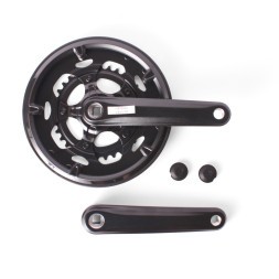 Система шатунов велосипедная Prowheel AE-221P, 50/34 зубов, 170 мм, 9/16&amp;quot;, алюминиевый, черный