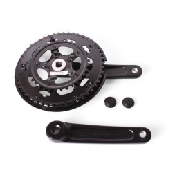 Система шатунов велосипедная Prowheel AE-221P, 50/34 зубов, 170 мм, 9/16&amp;quot;, алюминиевый, черный