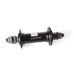Велосипедная втулка Shunfeng, передняя, 140 мм, 36H, алюминий, пром. подшипник, черный