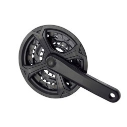 Система шатунов велосипедная Prowheel TC-CQ02, 170 мм, 42x32x22T, алюминий, SQR, 9/16, черный