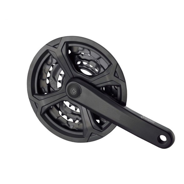 Система шатунов велосипедная Prowheel TC-CQ02, 170 мм, 42x32x22T, алюминий, SQR, 9/16, черный