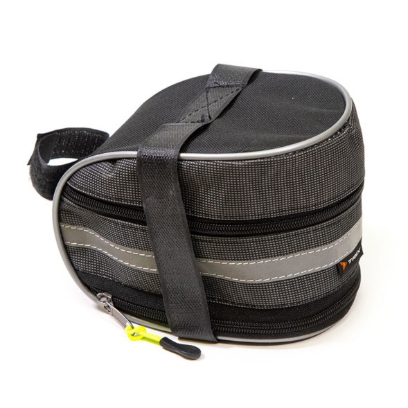 Сумка велосипедная Trix BG-TX-065-0-G, 17х11х10см, под седло, большая, водонепроницаемая, светоотражающие вставки, вс065.017.1.0, серая