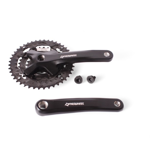 Система велосипедная Prowheel MPE-401-9S, 44х32х22T зубьев, шатун 175 мм, с болтами, ромб, 9/16&amp;quot;, Chainline: 50, черный