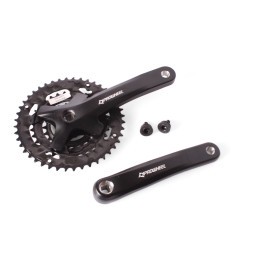 Система велосипедная Prowheel MPE-401-9S, 44х32х22T зубьев, шатун 175 мм, с болтами, ромб, 9/16", Chainline: 50, черный