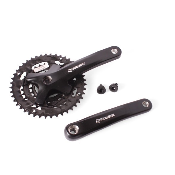 Система велосипедная Prowheel MPE-401-9S, 44х32х22T зубьев, шатун 175 мм, с болтами, ромб, 9/16&amp;quot;, Chainline: 50, черный