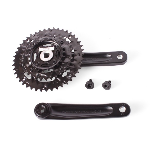 Система велосипедная Prowheel MPE-401-9S, 44х32х22T зубьев, шатун 175 мм, с болтами, ромб, 9/16&amp;quot;, Chainline: 50, черный