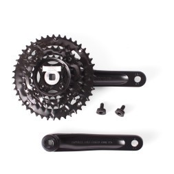 Система велосипедная Prowheel MPE-401-9S, 44х32х22T зубьев, шатун 175 мм, с болтами, ромб, 9/16", Chainline: 50, черный