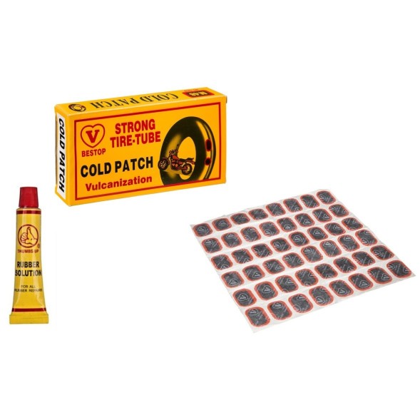 Аптечка велосипедная Bestop JS-1003, заплатки 48 шт. (35x24 мм), клей, box