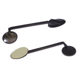 Зеркала велосипедные DX-2270A, крепление на шлем, панорамное, телескопическое 100-175 мм, пластик, Box