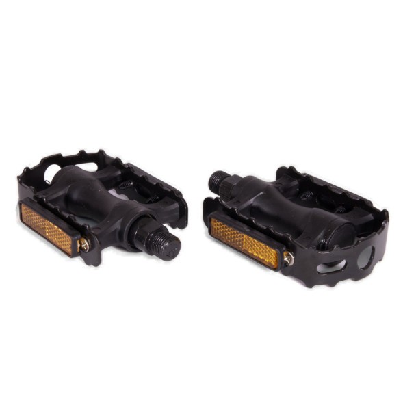 Педали велосипедные PD-P828-9x16-BK, MTB, 101x77 мм, пластиковые, со стальной рамкой, резьба 9/16&amp;quot;, Black