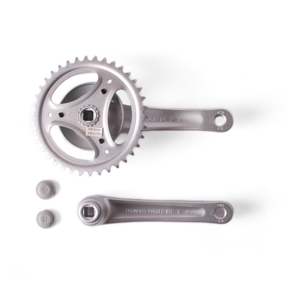 Система шатунов велосипедная Prowheel PRO-A38(92), алюминиевые, 170 мм, 38T, 9/16&amp;quot;, 1/2x1/8&amp;quot;, серебристый