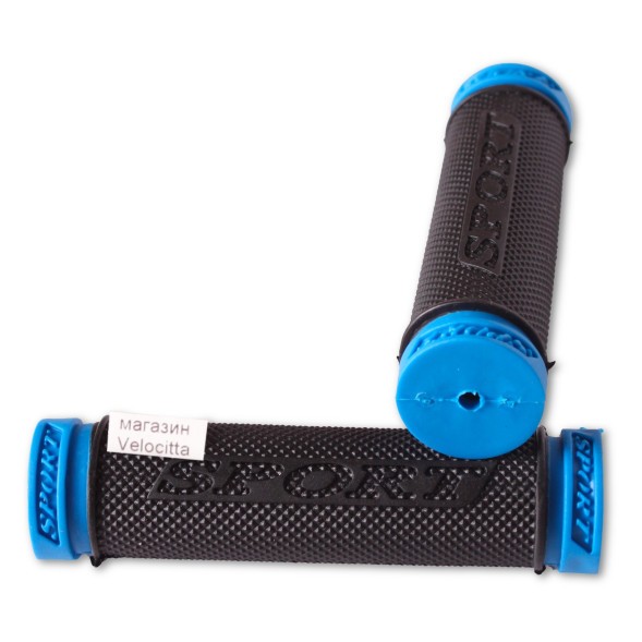 Грипсы велосипедные &amp;quot;Sport&amp;quot; TC-G100, резиновые, 120 мм, синий