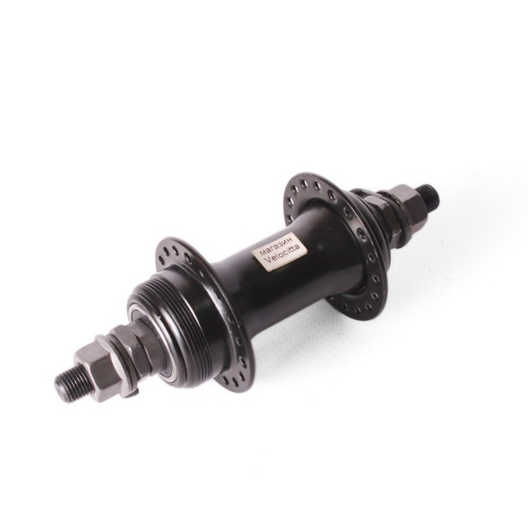 Велосипедная втулка, передняя, 140 мм, 36 отверстий, пром. подшипник, под накручивающийся тормоз, черный