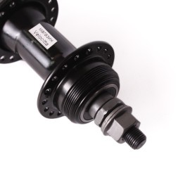 Велосипедная втулка, передняя, 140 мм, 36 отверстий, пром. подшипник, под накручивающийся тормоз, черный