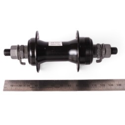 Велосипедная втулка, передняя, 140 мм, 36 отверстий, пром. подшипник, под накручивающийся тормоз, черный