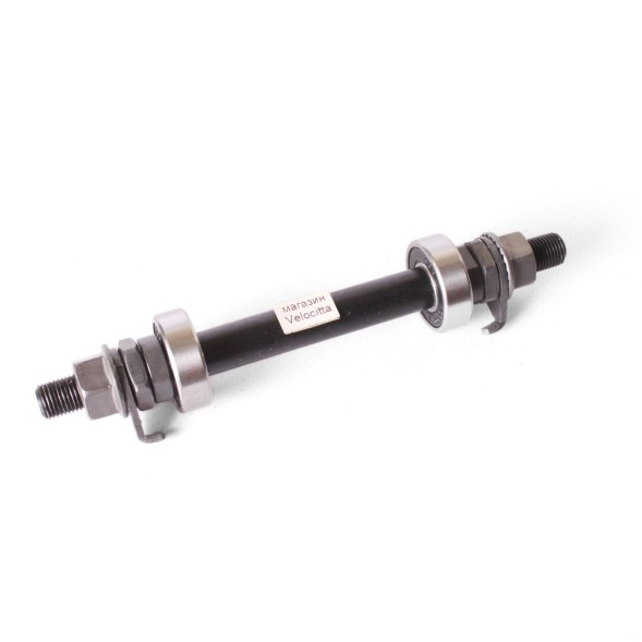 Ось велосипедная Shunfeng, передняя, 3/8&amp;quot;x100x140 мм, сталь, с промподшипником (6000)