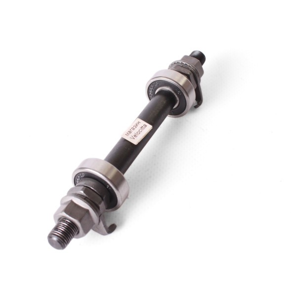 Ось велосипедная Shunfeng, передняя, 3/8&amp;quot;x100x140 мм, сталь, с промподшипником (6000)