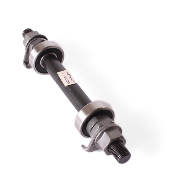 Ось велосипедная Shunfeng, передняя, 3/8&amp;quot;x100x140 мм, сталь, с промподшипником (6000)