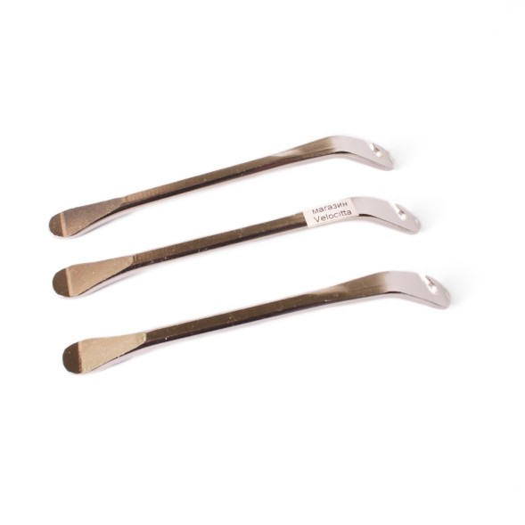 Монтажка для велосипедов Kenli KL-9720A, сталь, с крючками (3 штуки), серебристые