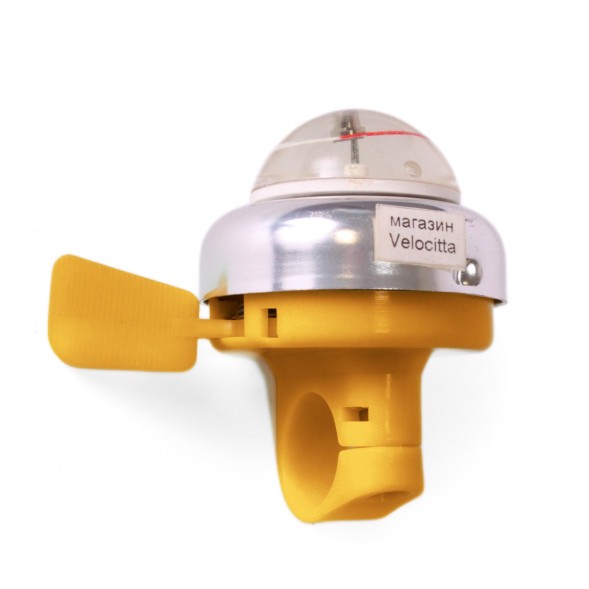 Звонок с компасом, большой, AL/пл, золотистый