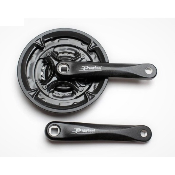 Комплект шатунов (система) Prowheel MA-AC49, 170 мм, 42х32х22T, алюминий, SQR, 9/16, черный