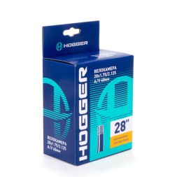Камера велосипедная Hogger 28&amp;quot;x 1.75/2.125 AV-48мм, автониппель, инд. упак.