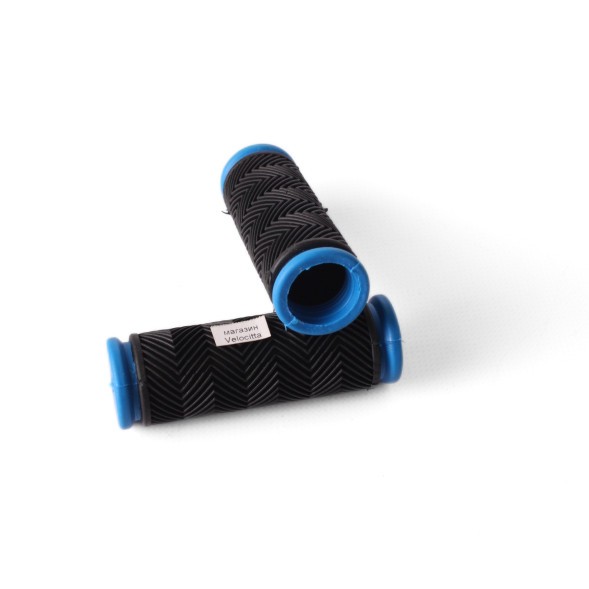 Грипсы велосипедные, 90 мм, резина, синий
