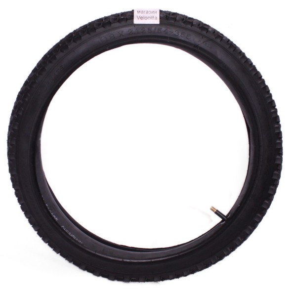 Покрышка велосипедная Chaoyang 18&amp;quot;х2.125 (54-355), Н-518, черная