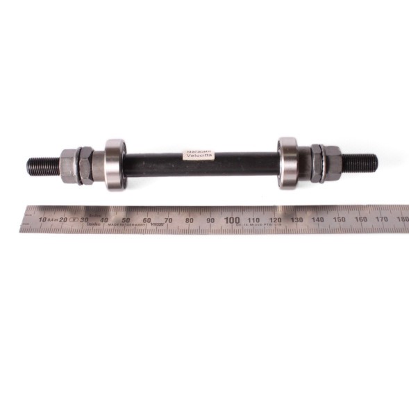 Ось велосипедная Shunfeng, задняя, 3/8&amp;quot;x175 мм, сталь, с промподшипником (6000)