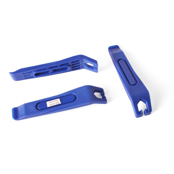 Монтажка пластиковая велосипедная Kenli KL-9720C, набор по 3 шт, большие, цветные