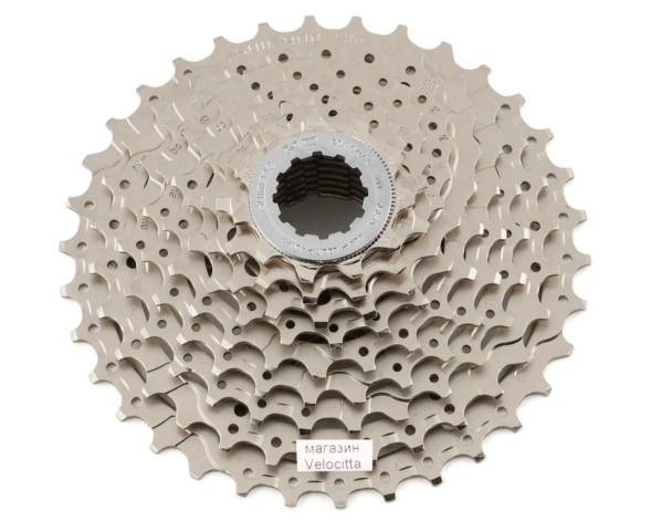 Кассета для велосипеда Shimano Alivio CS-HG400-9, 9 скоростей, звезды 11-34T, серебро