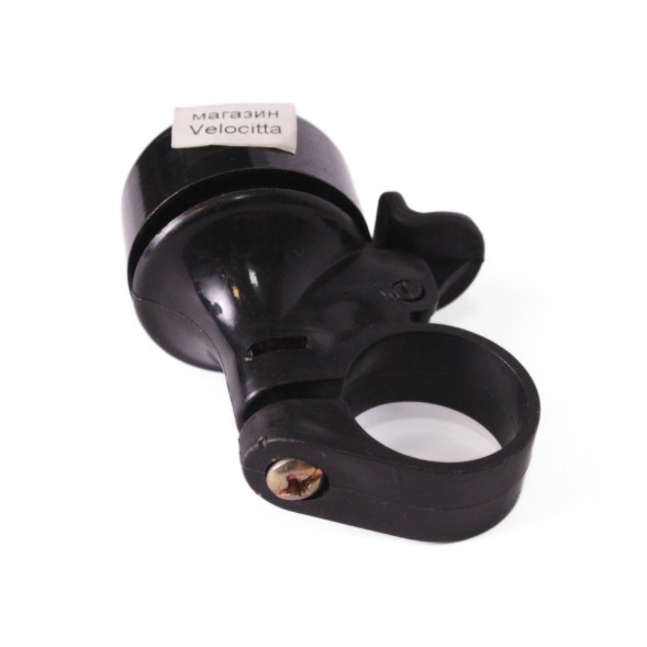 Звонок для велосипеда, ударный, металлический/пластик, черный