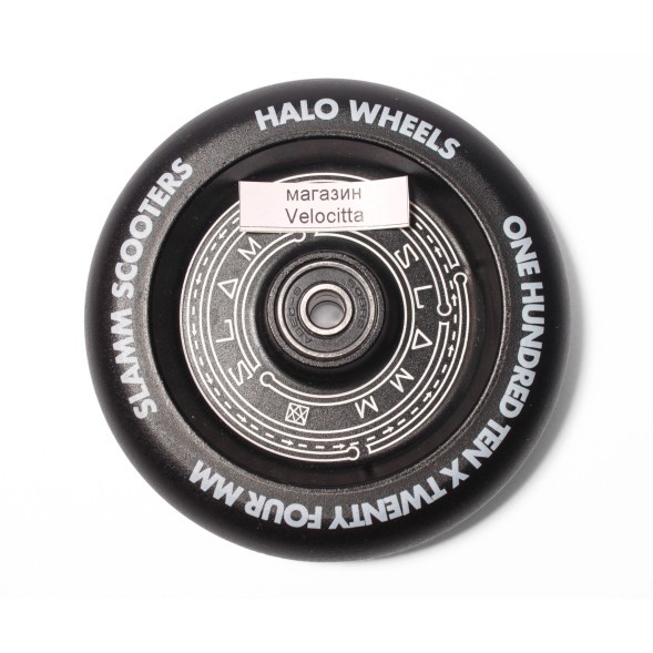 Колесо для самоката Slamm Scooters Halo Deep Dish, алюминий, 110 мм, черный