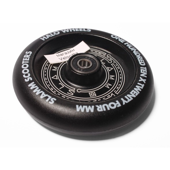Колесо для самоката Slamm Scooters Halo Deep Dish, алюминий, 110 мм, черный
