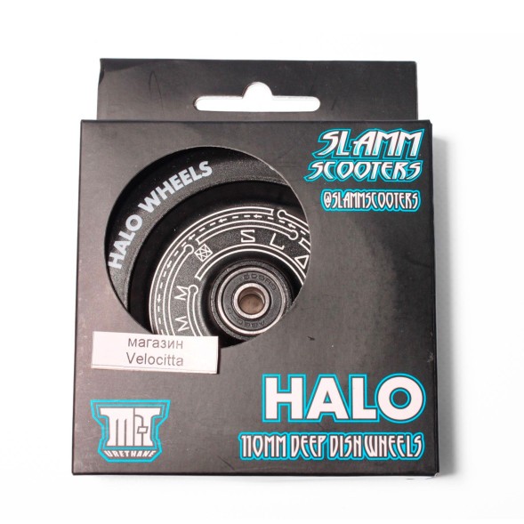 Колесо для самоката Slamm Scooters Halo Deep Dish, алюминий, 110 мм, черный