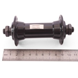 Втулка велосипедная Wang Zheng WZ-A201FQ black-32, передняя, ось 3/8"х100x108 мм, алюминий, под V-брейк, на эксцентрике, 32H, торг. уп.