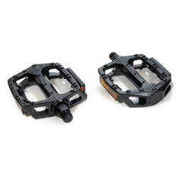 Педали алюминиевые PD-550-9x16-BK, Platform, 100x105 мм, резьба 9/16&amp;quot;, с шипами, торг. уп.