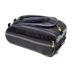 Сумка велосипедная Trix BG-TX-096-0-SL, 40х20х17 см, на багажник, 13.5 л, 2 боковых кармана, водонепроницаемая, светоотражающие вставки, вс096.040.1.1